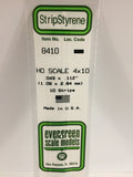 EVERGREEN HO Scale Rectangular / Square Styrene Strips