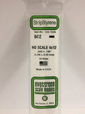 EVERGREEN HO Scale Rectangular / Square Styrene Strips