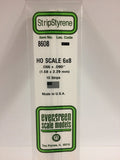 EVERGREEN HO Scale Rectangular / Square Styrene Strips