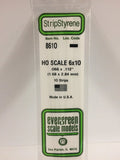 EVERGREEN HO Scale Rectangular / Square Styrene Strips