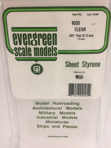 EVERGREEN Clear Styrene Sheets