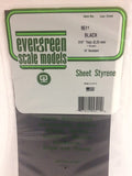 EVERGREEN Black Styrene Sheets