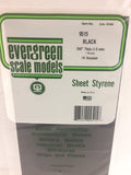 EVERGREEN Black Styrene Sheets