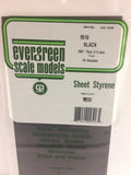 EVERGREEN Black Styrene Sheets