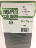 EVERGREEN Black Styrene Sheets