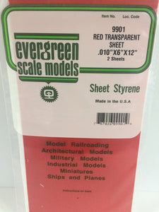 EVERGREEN Transparent Coloured Styrene Sheets