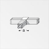 Combitech 90 Deg Tee-Connector - 3-Spigot for 23.5mm Tube