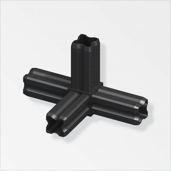 Combitech 90 Degree 4-Spigot Edge Connector for 23.5mm Tube