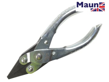 MAUN 4340 Narrow Snipe-Nose Parallel Action Smooth Jaw Pliers 125mm