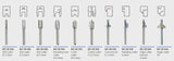 Proxxon Individual Straight Wood Router Bits 3.2mm Shank   (29024, 29026, 29028, 29030, 29032, 29034, 29036, 29038 & 29040)