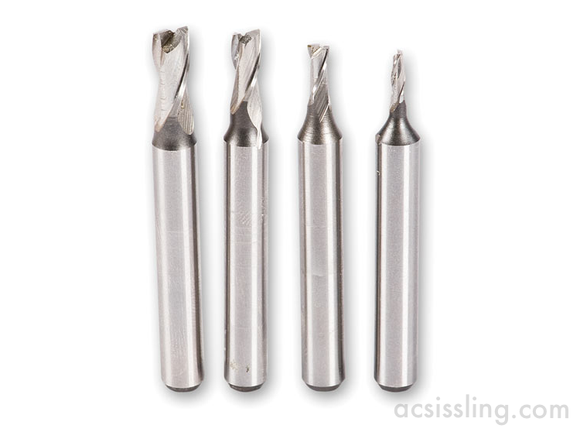 Proxxon 4-Piece HSS Milling Cutter Set 2 - 5mm     (24610)