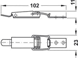 HD Over-Centre Spring Toggle Catch 104mm