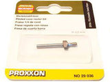 Proxxon Individual Straight Wood Router Bits 3.2mm Shank   (29024, 29026, 29028, 29030, 29032, 29034, 29036, 29038 & 29040)