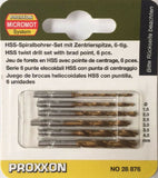 Proxxon 6-Piece HSS Centre Point Twist Drill Set 1.5 - 4.0mm   (28876)