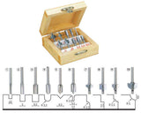 Proxxon 10-Piece Micro Wood Router Bit 3.2mm Shank    (29020)