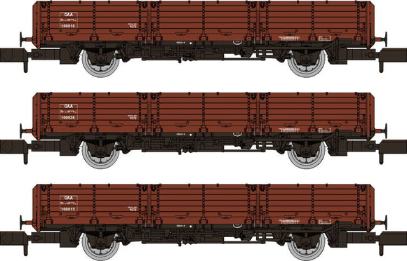 RAPIDO 956002 OAA AB Wagon Triple Pack - BR Bauxite